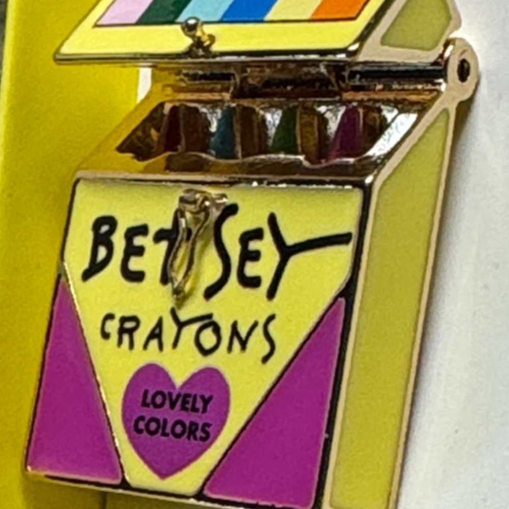 Betsey Johnson Multicolor Crayon Keychain bag, charm - Picture 6 of 6